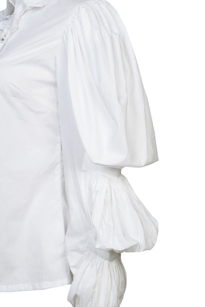 Gathered Volume Sleeves Shirt