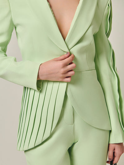 Designer Pleated Blazer for Women