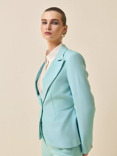 Pastel Blue Blazer For Women