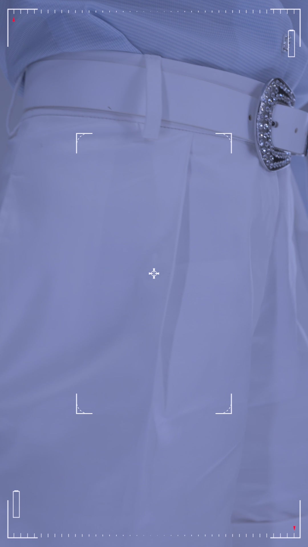 Hight Waist Shorts with Box Pleat