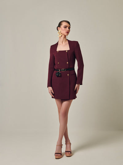 Bud Red Blazer Dress