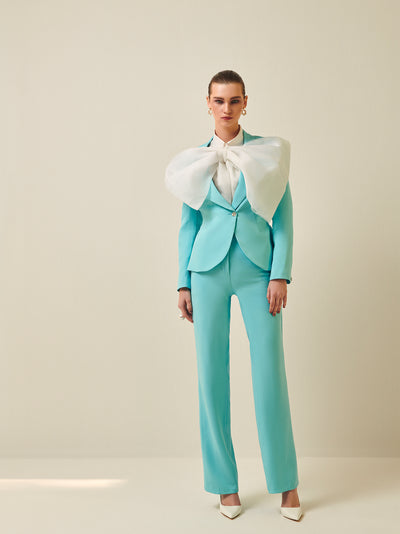 Pastel blue straight trouser - PROTTrouser