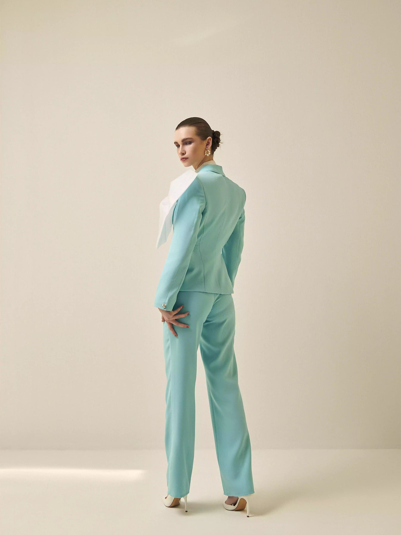 Pastel blue straight trouser - PROTTrouser